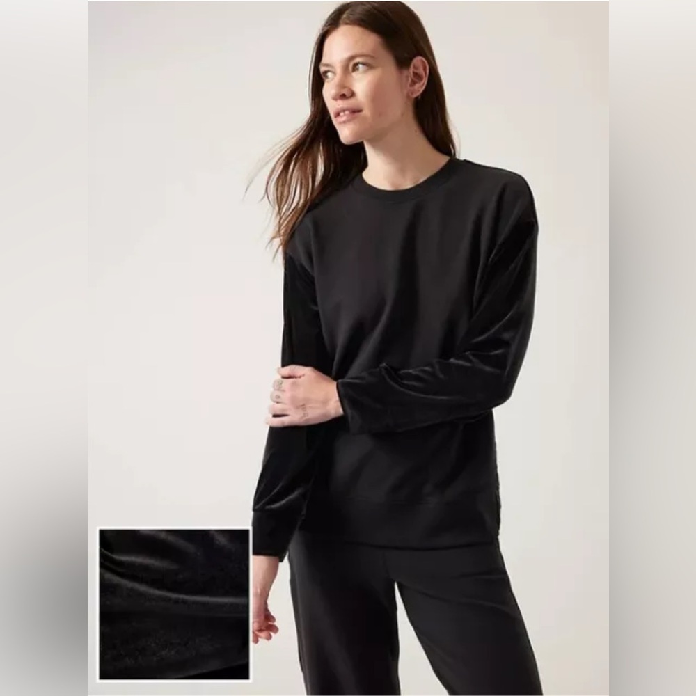 NWT athletata 1X retroplush velvet crewneckk sweatsh